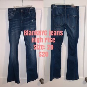 High rise flare jeans - BlankNYC